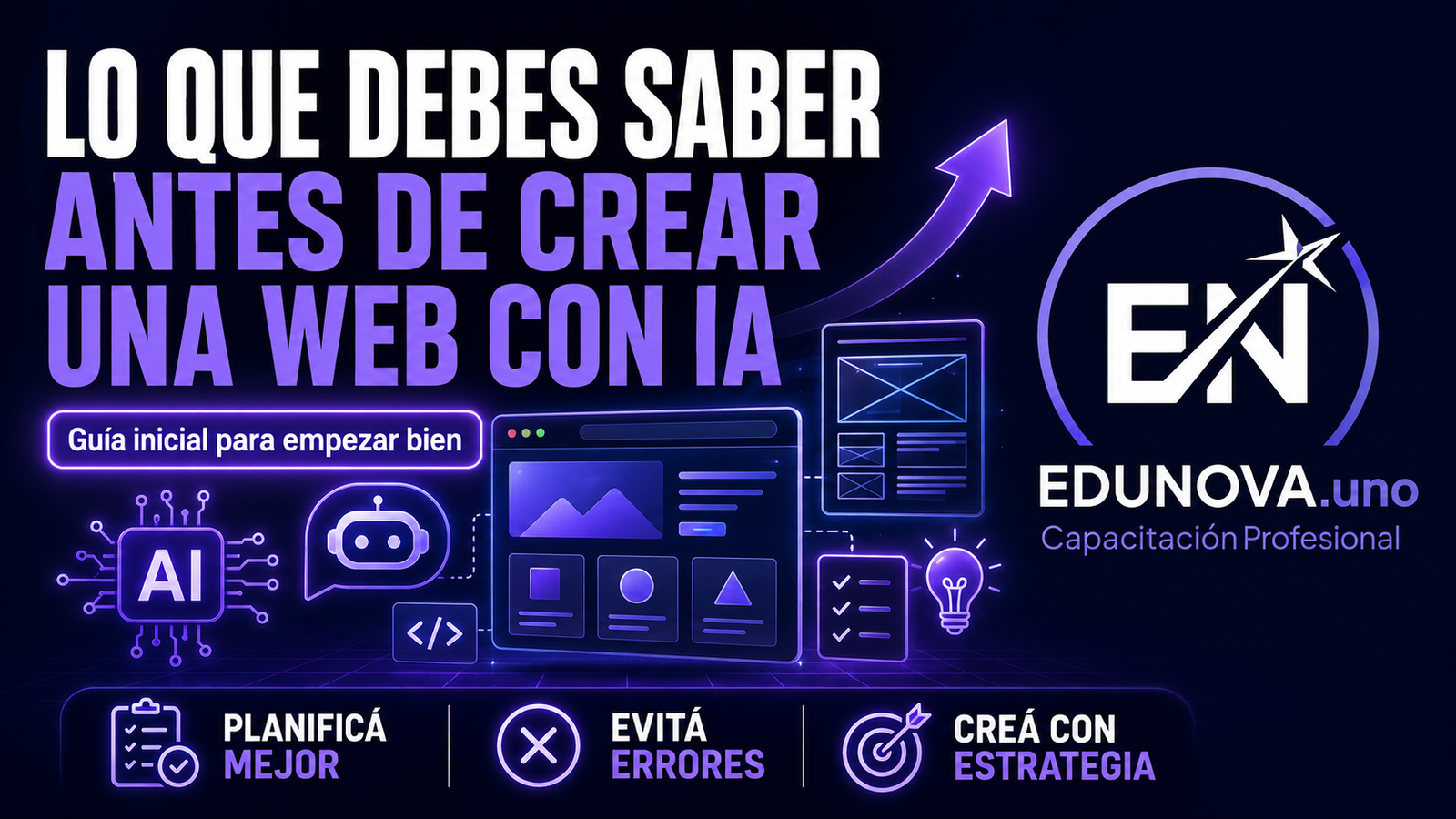 Imagen del curso Crear una web con IA